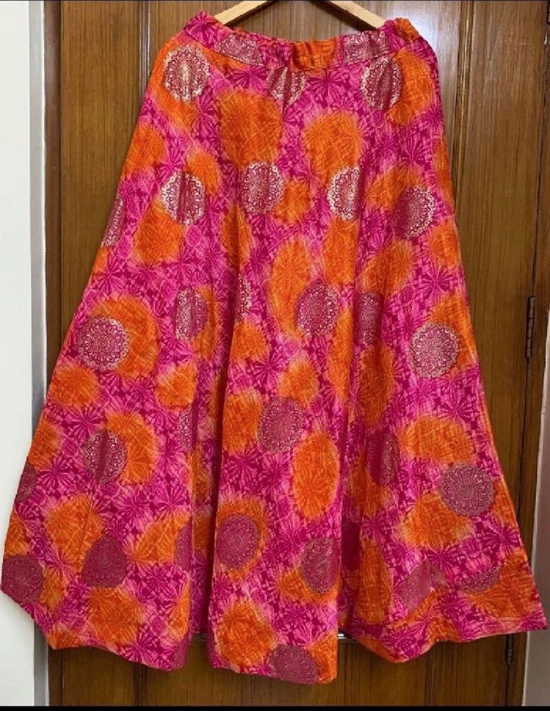 🆕Vibrant Pink &amp; Orange Ethnic Skirt/Lehnga