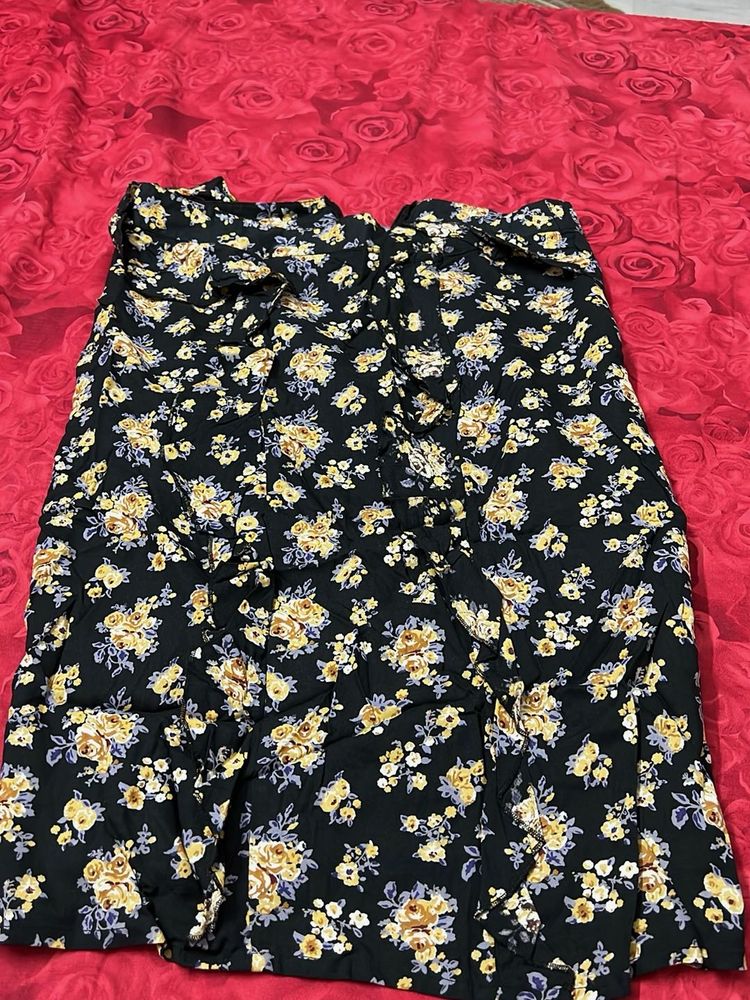 Dressberry Floral Print Skirt