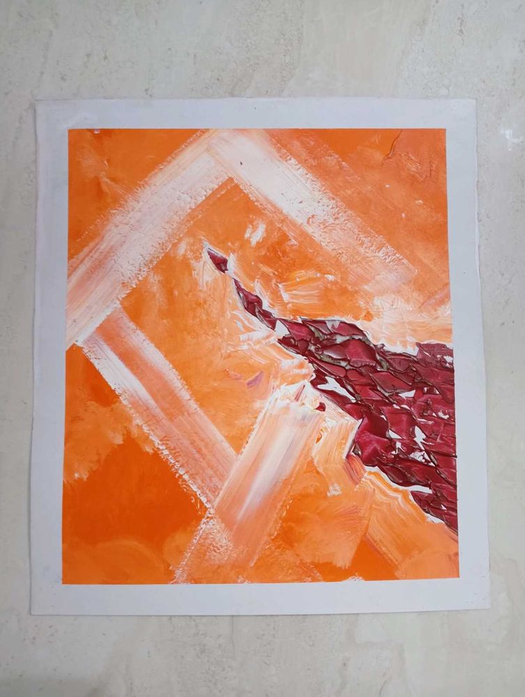 Abstract Textured Painting ( hand-painted)