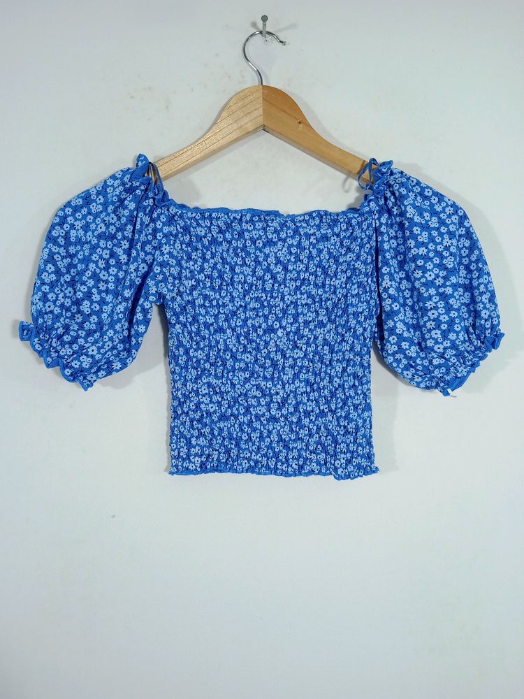 Tweens Blue Crop Top (Women)