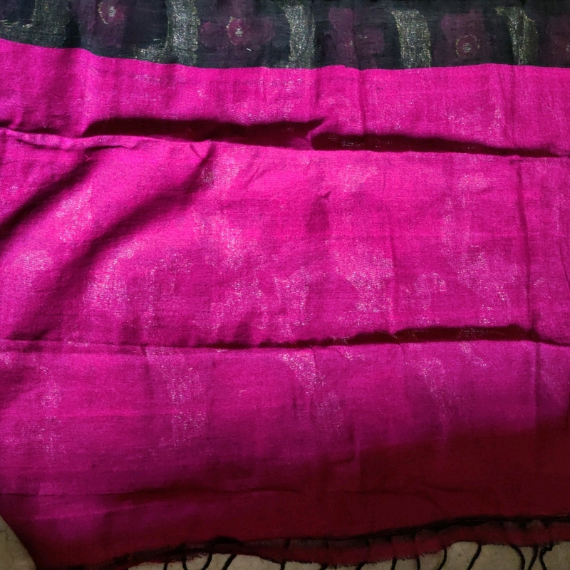 New pure linen banarasi With Running Bp