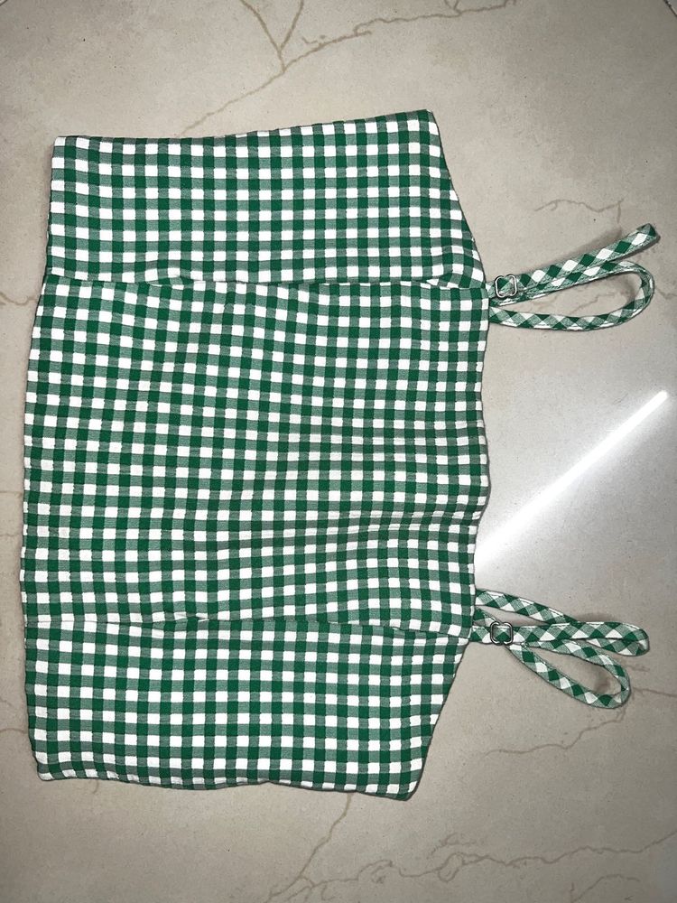 Green Checkered top