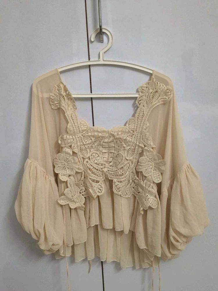 Bohemian Lace Crop Top