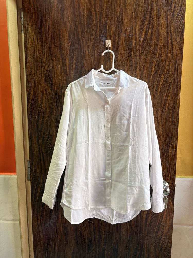 Zara 34 bust White Button-Down Shirt