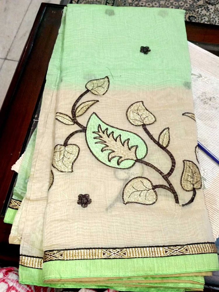 chanderi cotton saree