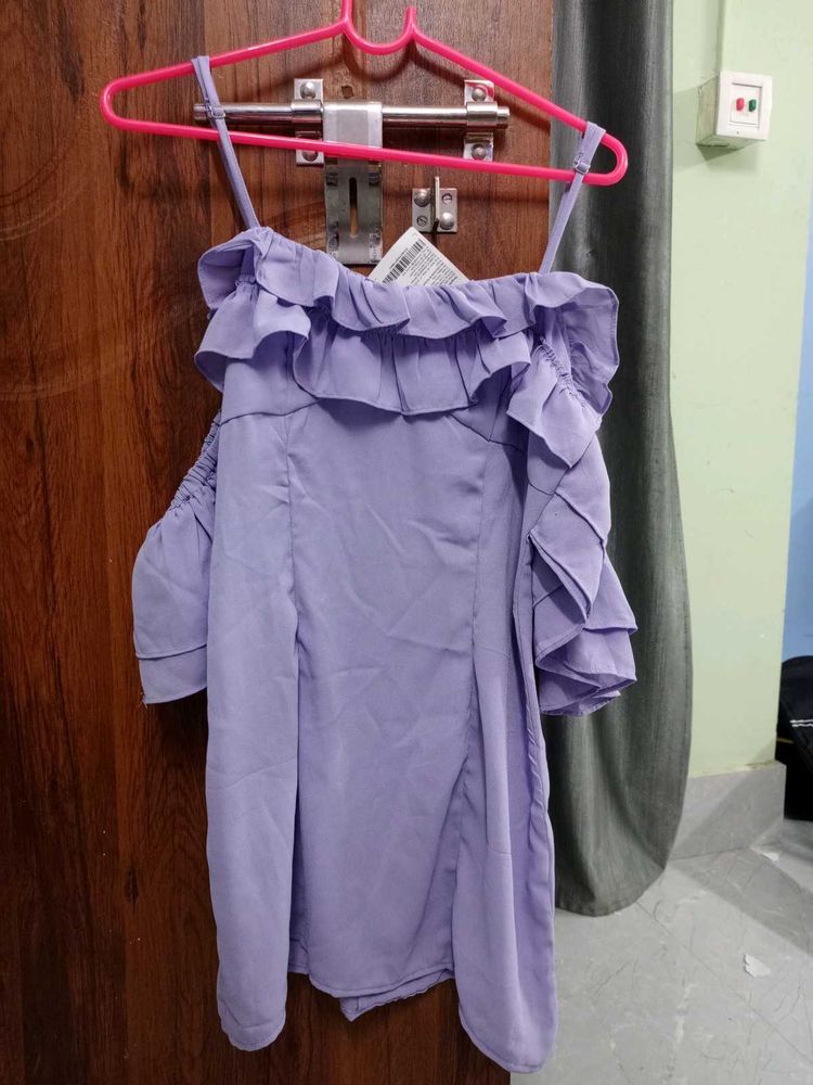 Ruffled Off-Shoulder dress
