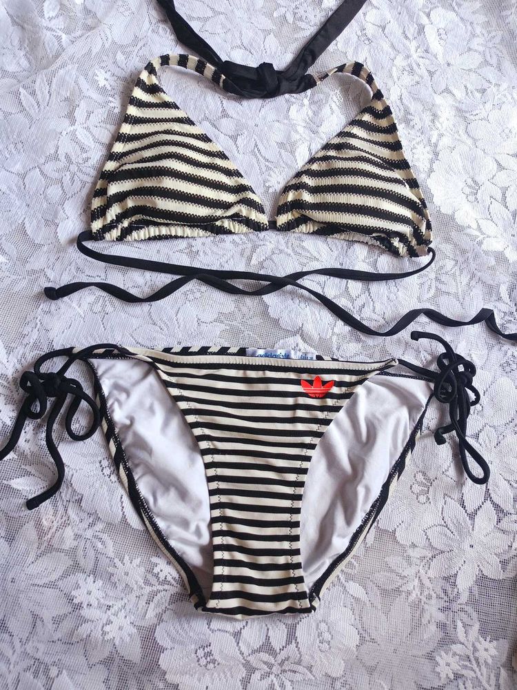 Striped Adidas Bikini Set