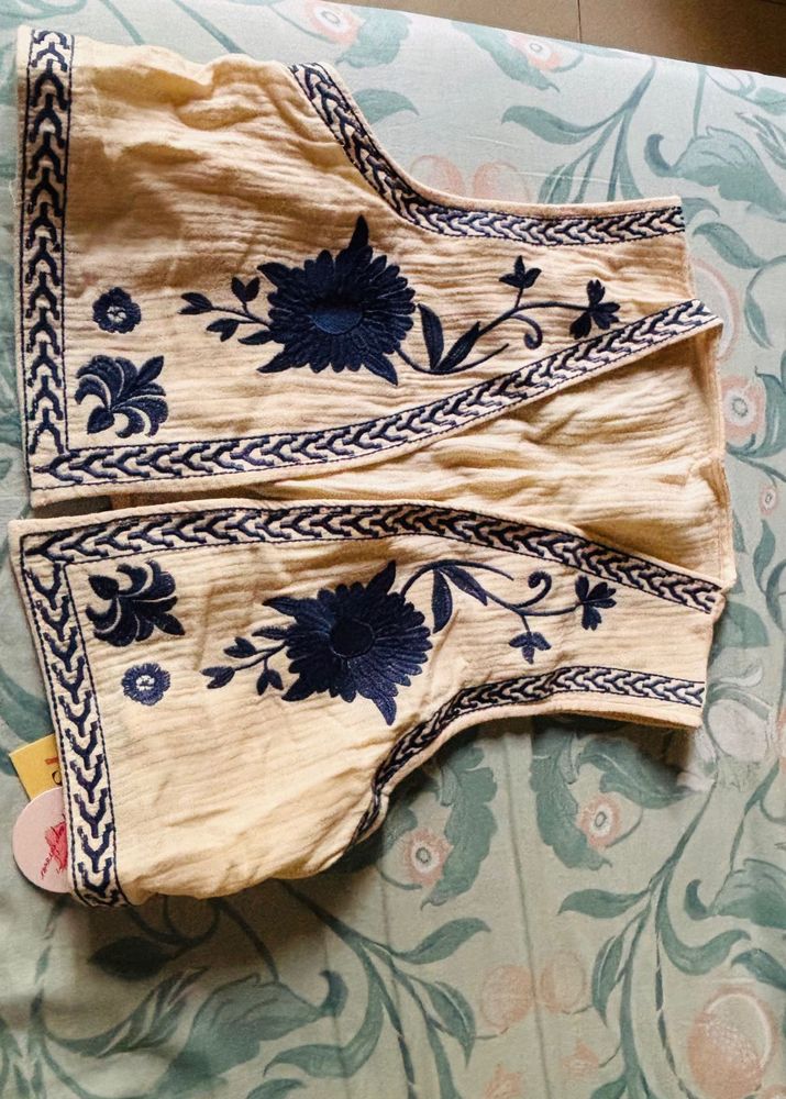 Embroidered Ethnic Vest/Blouse