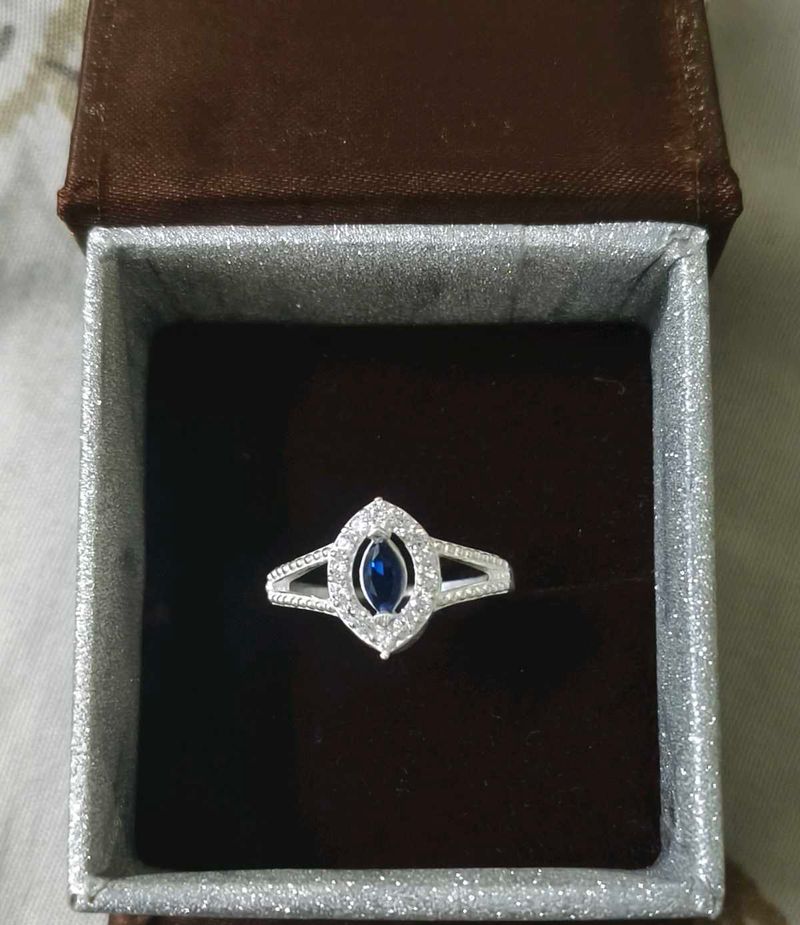 pure silver unique ring