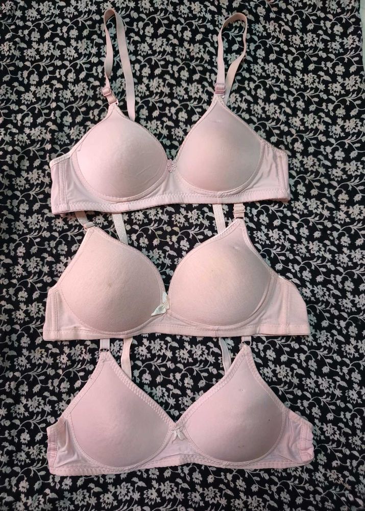 High quality  3 Light Pink Bras
