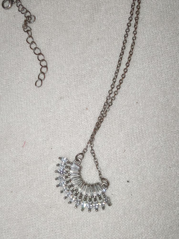 Crystals Pendant Necklace Chain