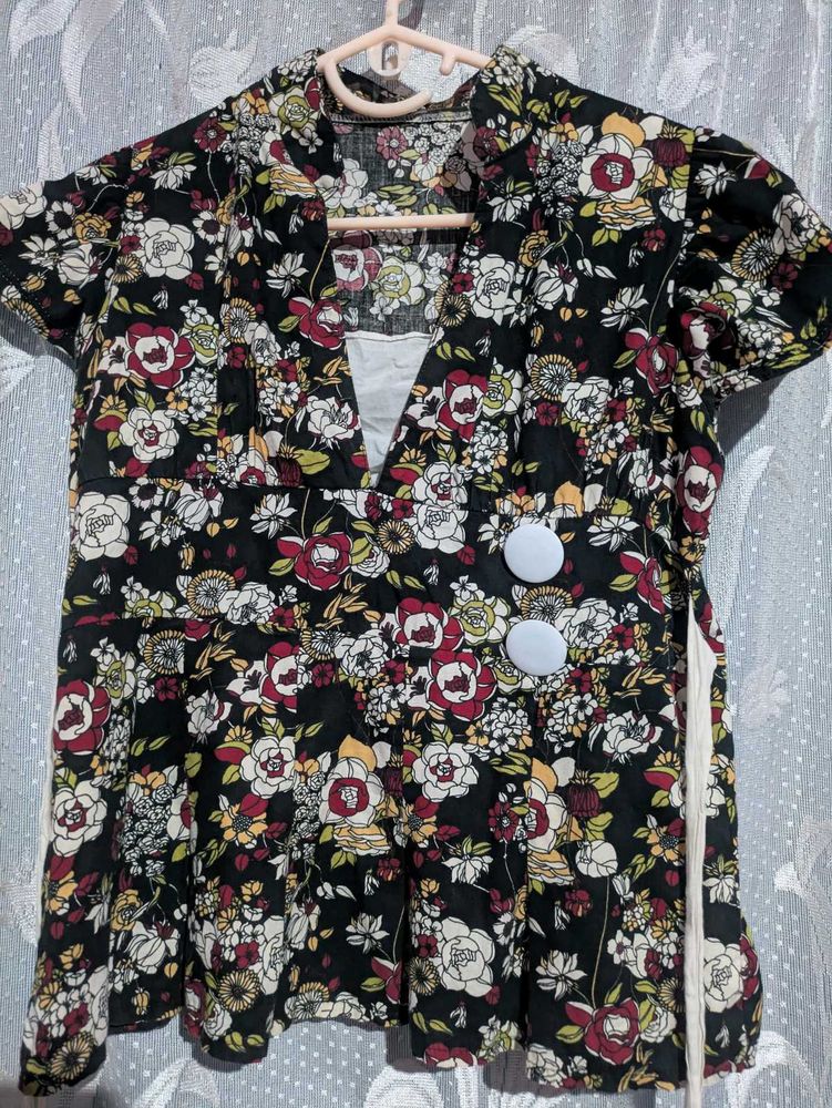 2000s y2k CHIC BOHO FLORAL TIEABLE TOP