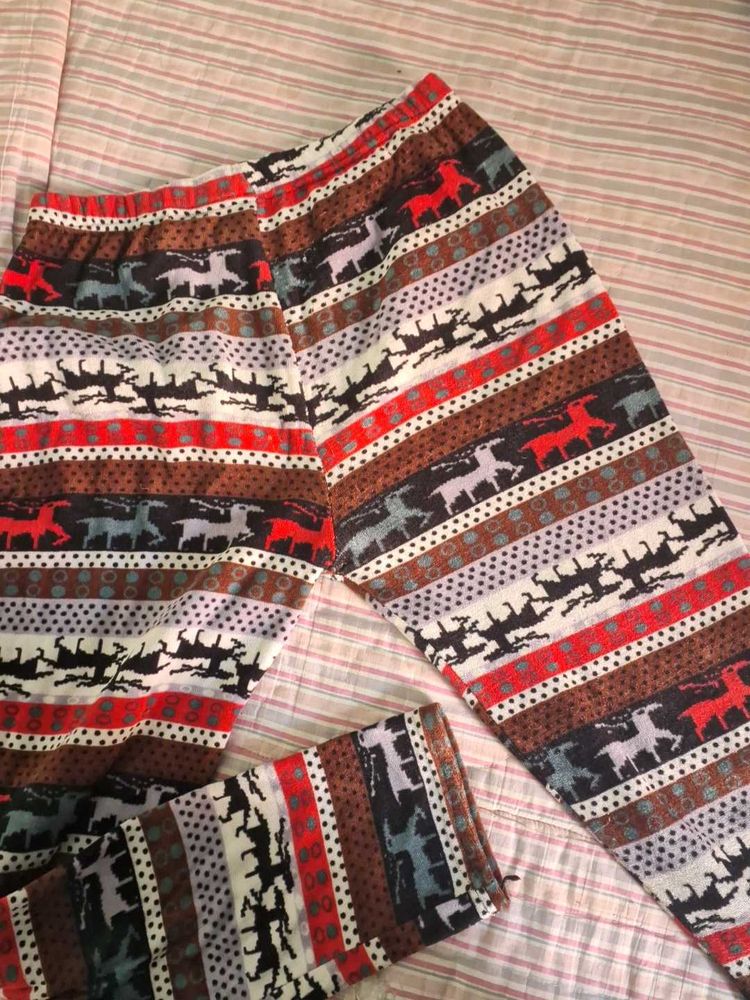 Novelty Reindeer Print Leggings