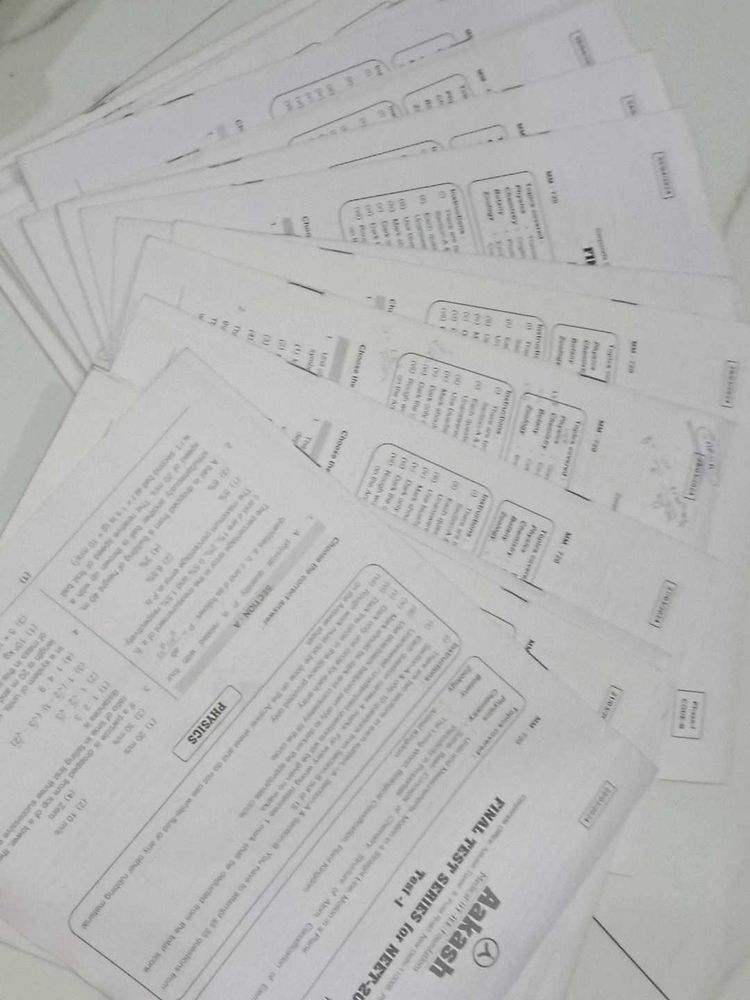 20 Final Test Series for NEET