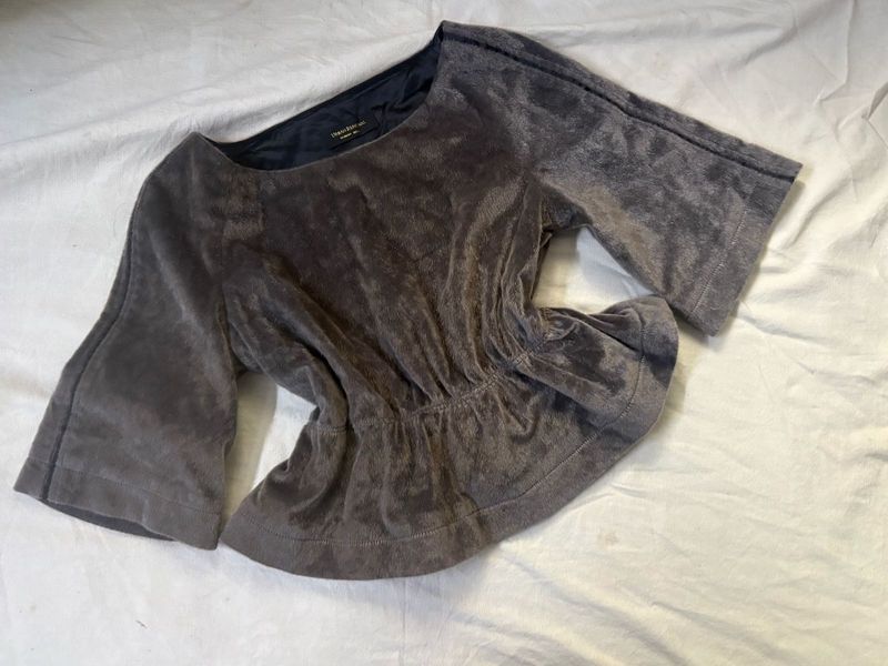 Royal Fur Peplum Top
