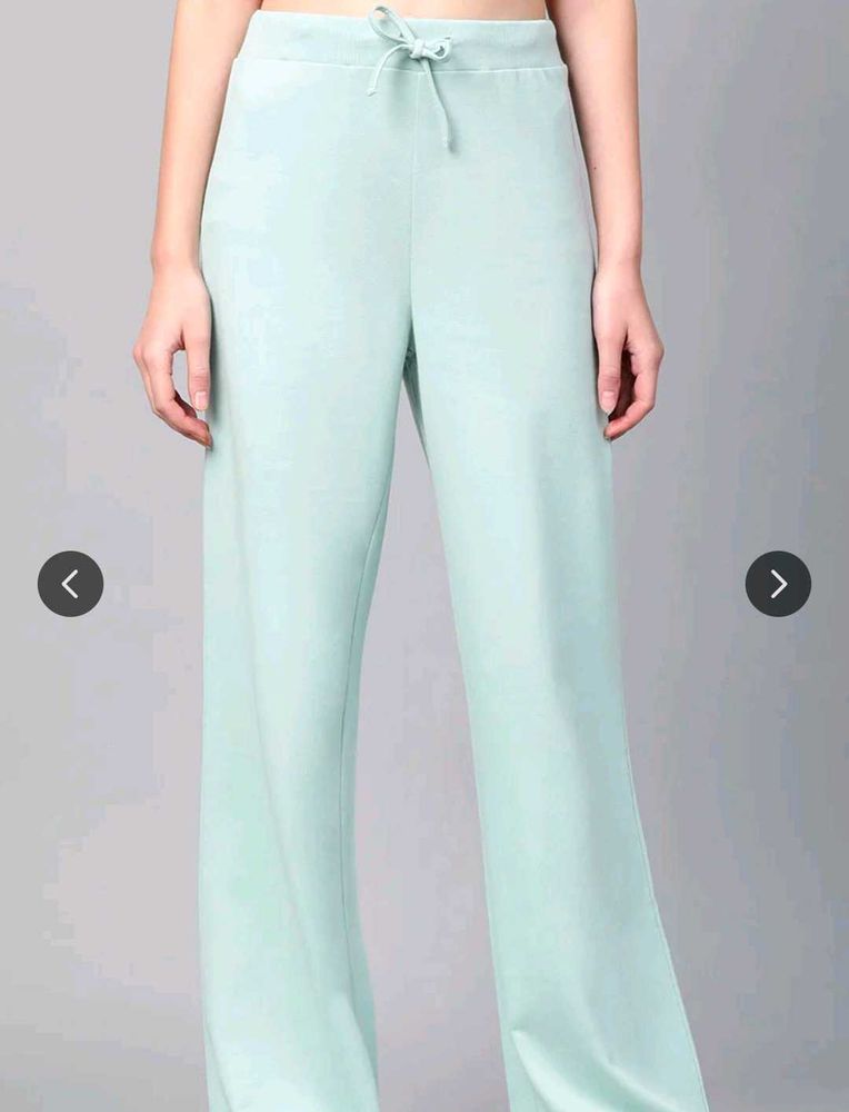 Mint Green Wide Leg Pants