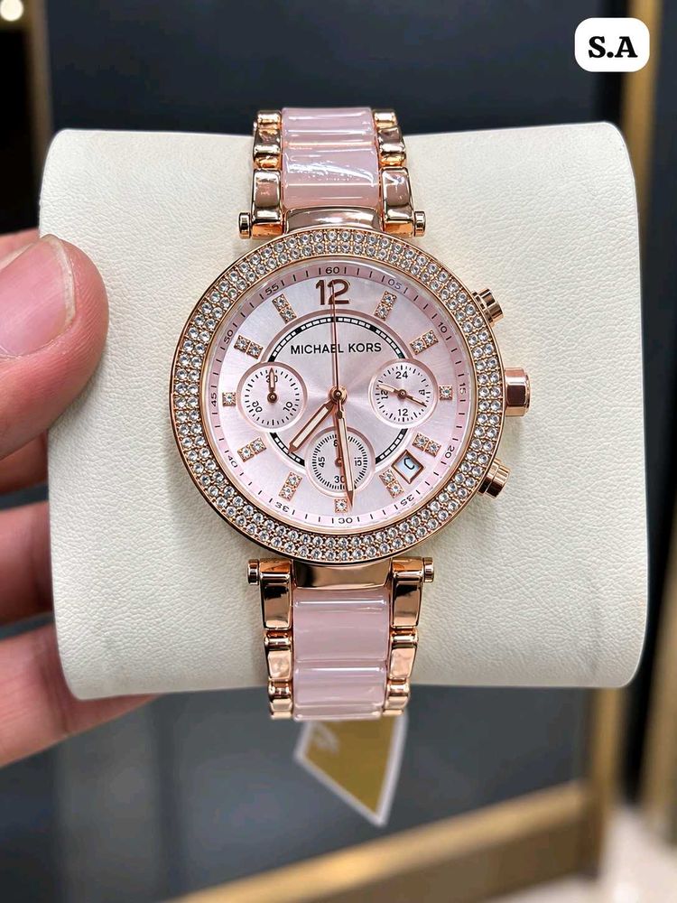 Michael Kors Pink Chronograph Watch