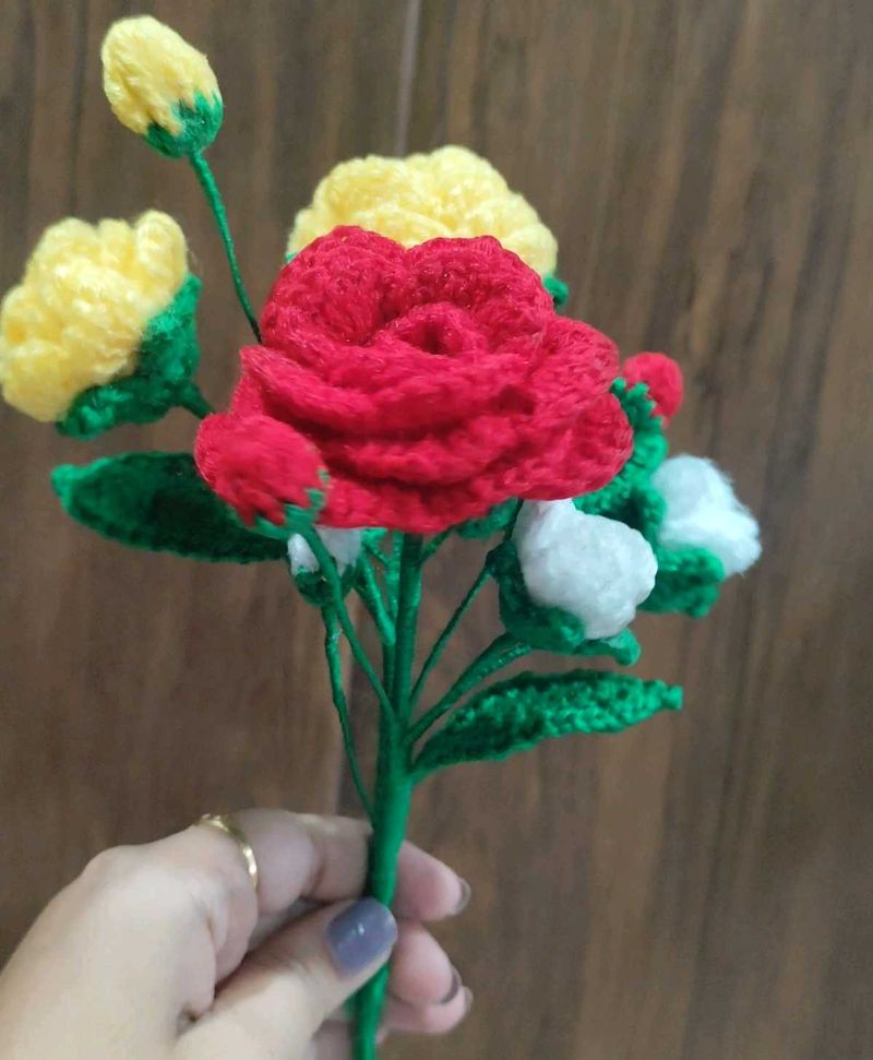 Handmade Crochet 🧶 Flower Bouquet 💐