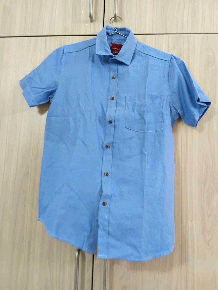 Driftwood Men's Light Blue Short Sleeve Shirt
