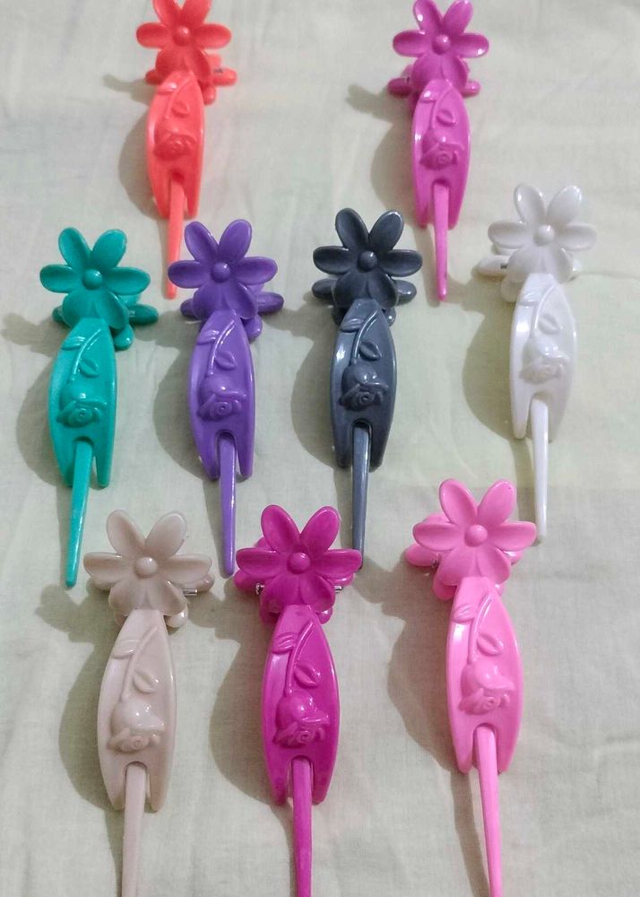 Brand new Cute Flower Hair Claws 4