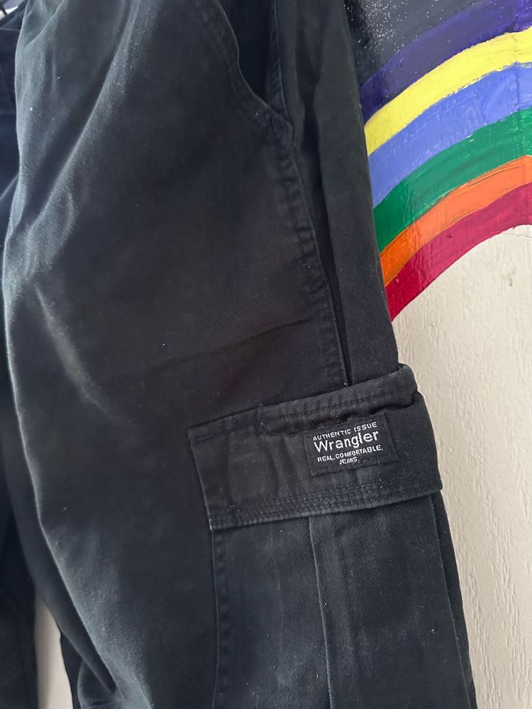 Wrangler Black Cargo Pants