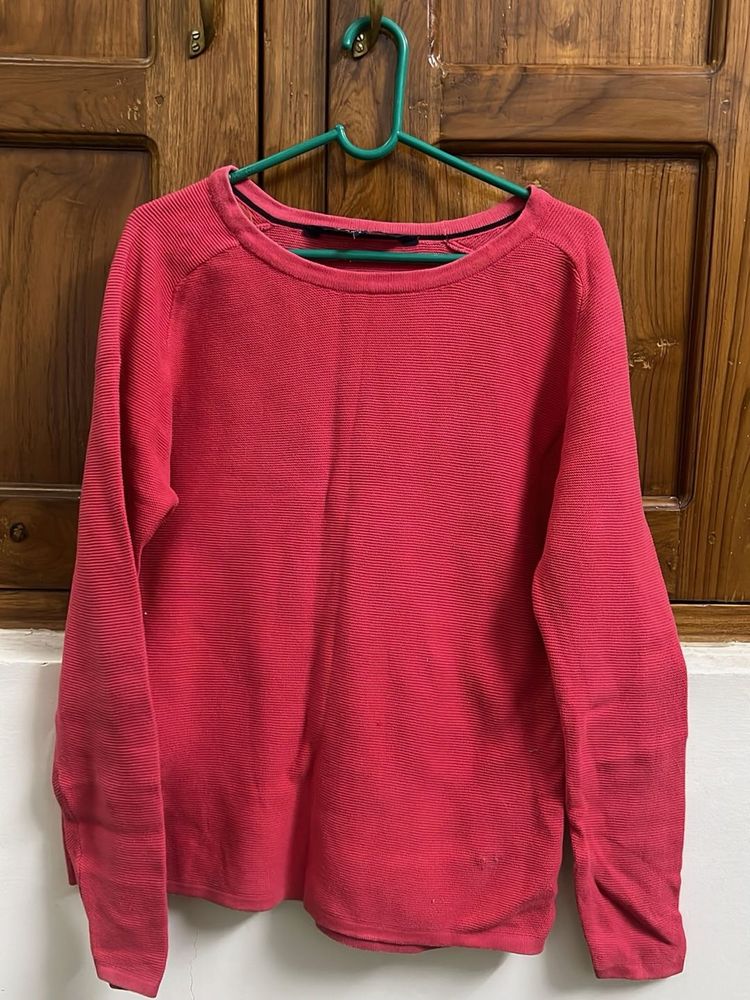 Pink Crew Neck Sweater