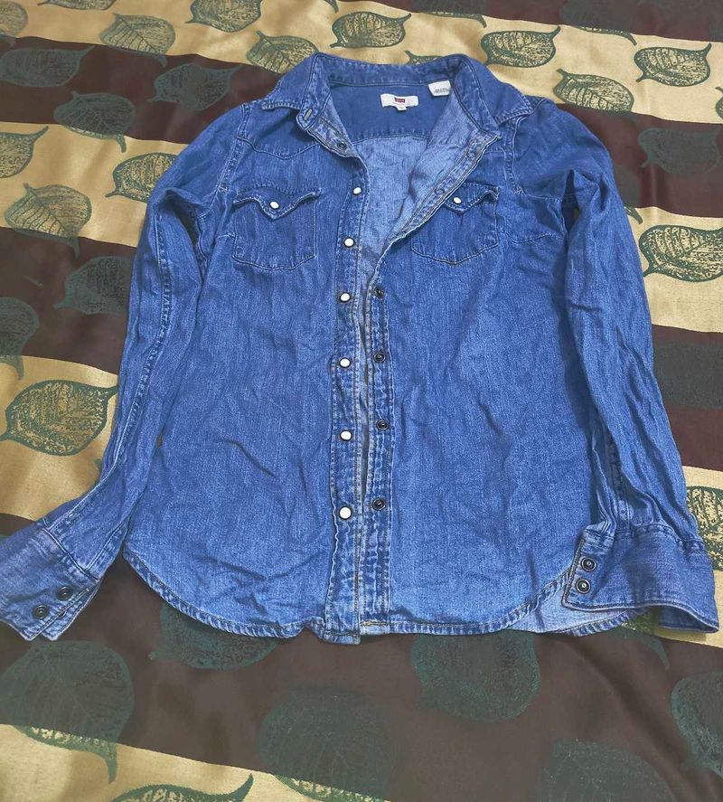 Levi's Classic Denim Western Shirt XS