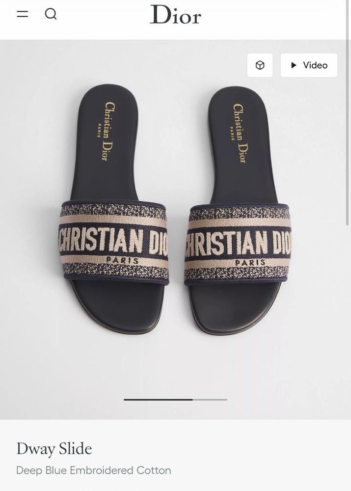 Dior Dway Slide Sandals
