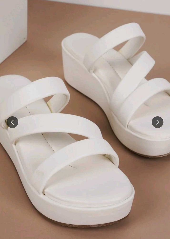 White Platform Sandals