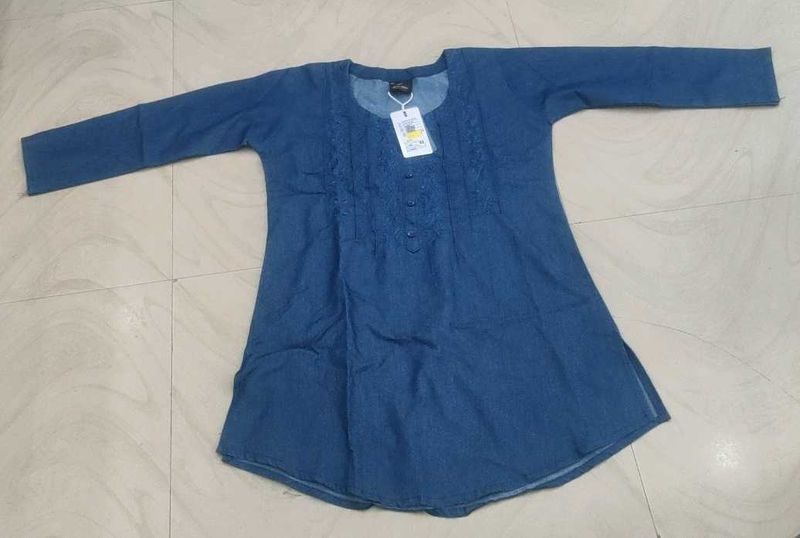 Denim Tunic Top