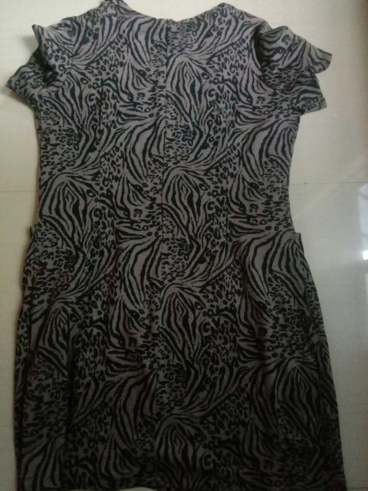 Stylish Animal Print Dress