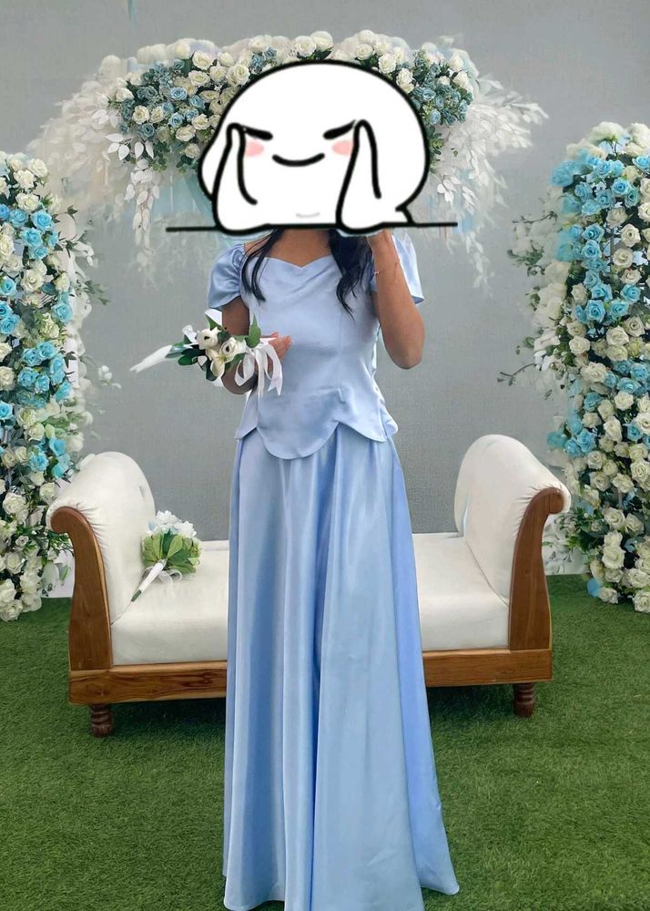 Elegant Light Blue Gown