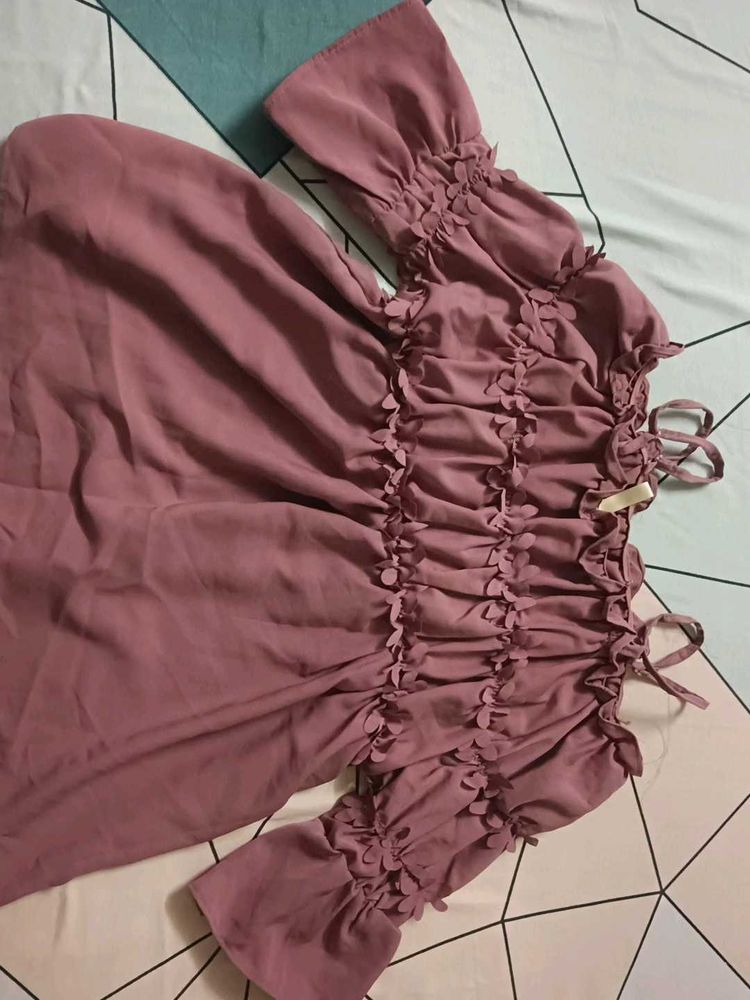 Chic Ruched Off-Shoulder Top