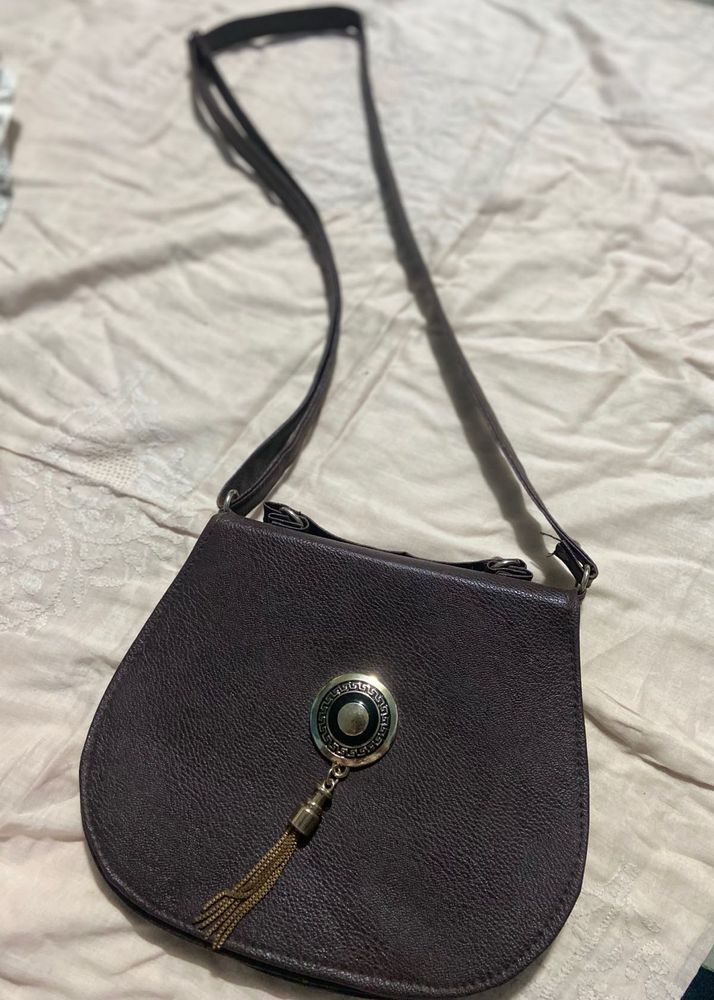 Crossbody Bag with Tassel Detail
