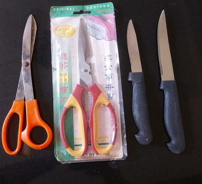 Kitchen Knife and Scissors Set