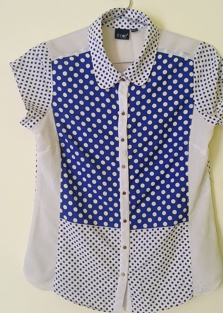 Blue and white Shirt