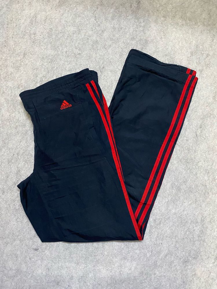 Adidas Navy Track Pants Red Stripes