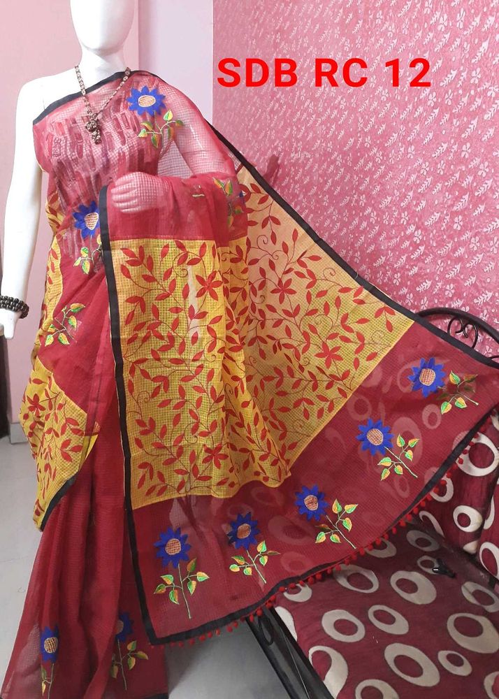 BRAND NEW KOTA EMBROIDERED SAREE
