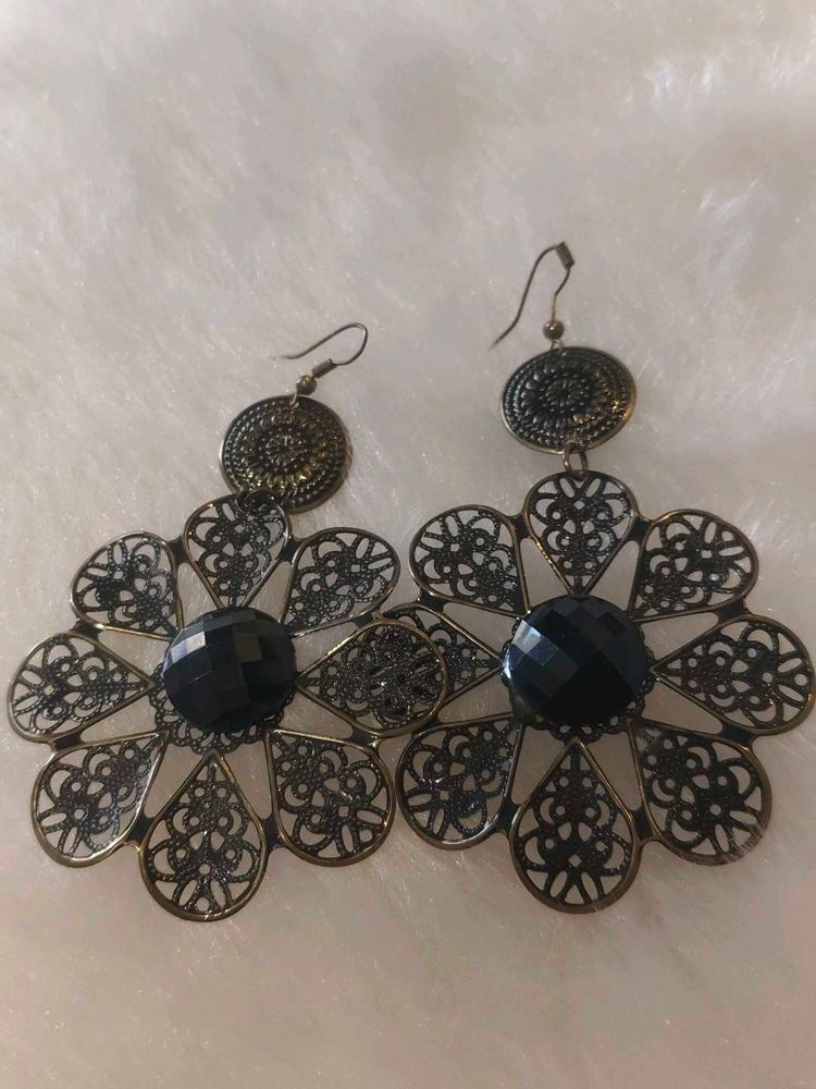 Bohemian Statement Flower Earrings