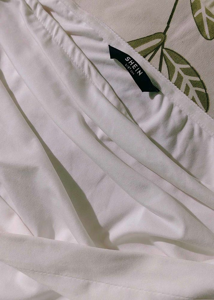 Elegant Ruched White Maxi Dress