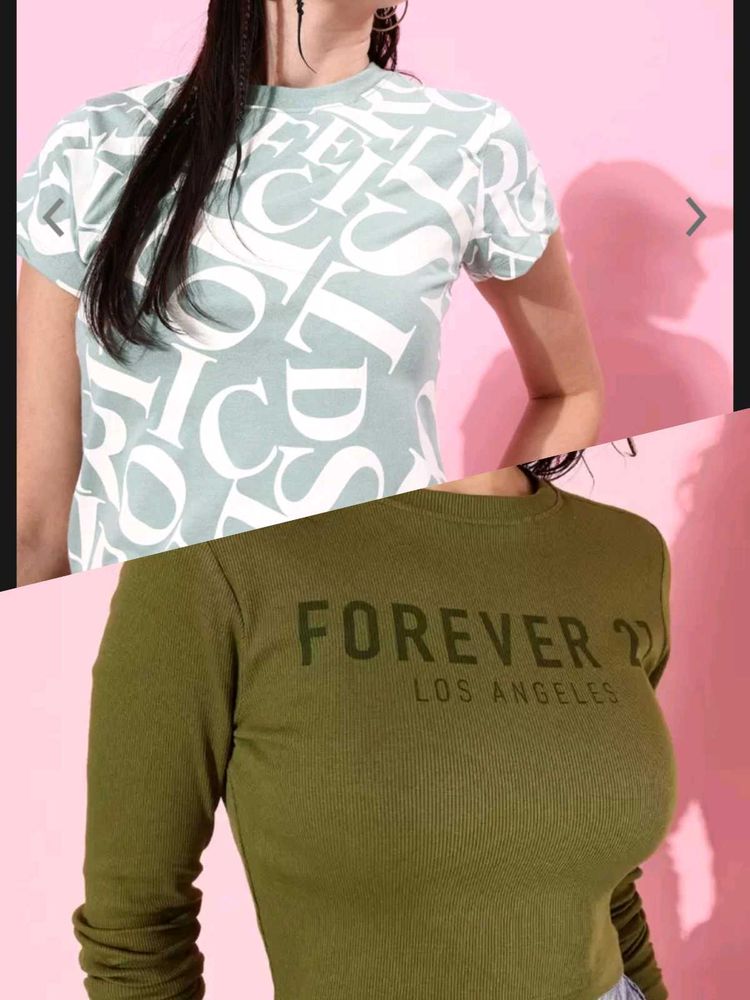 Forever 21 And Roadster Crop Tops