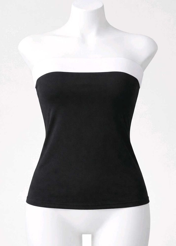 Strapless Black &amp; White Tube Top