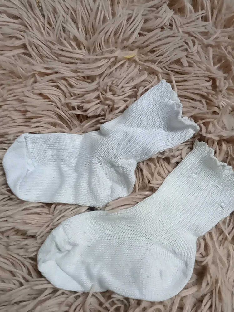 Cozy White Socks