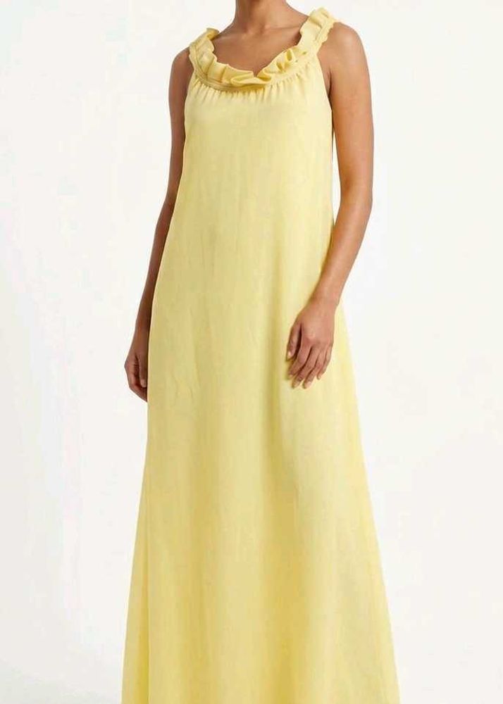 Flowy Yellow Ethnic gown