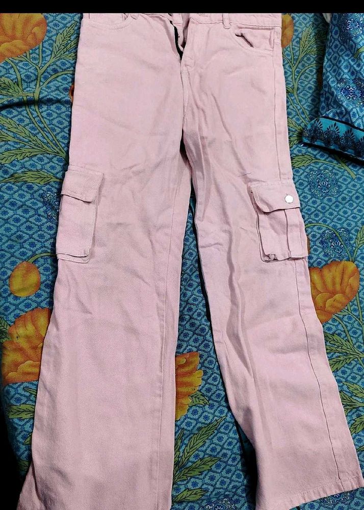 Pink Cargo Pants