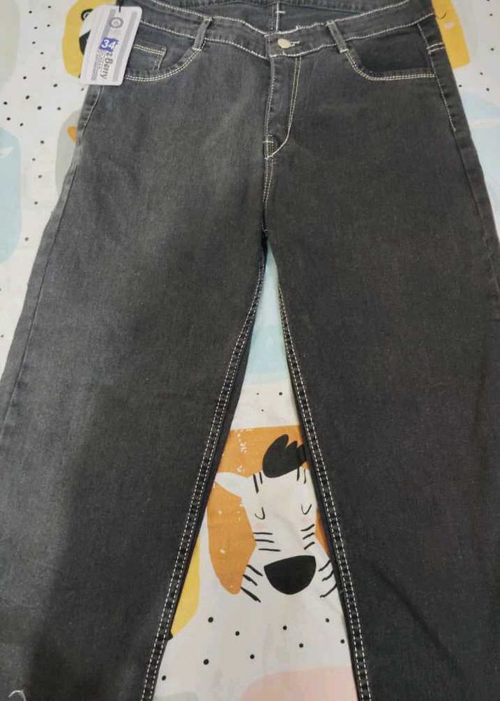 Classic Grey Denim Jeans