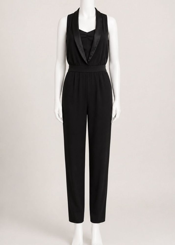 Promod Black Sleeveless Jumpsuit