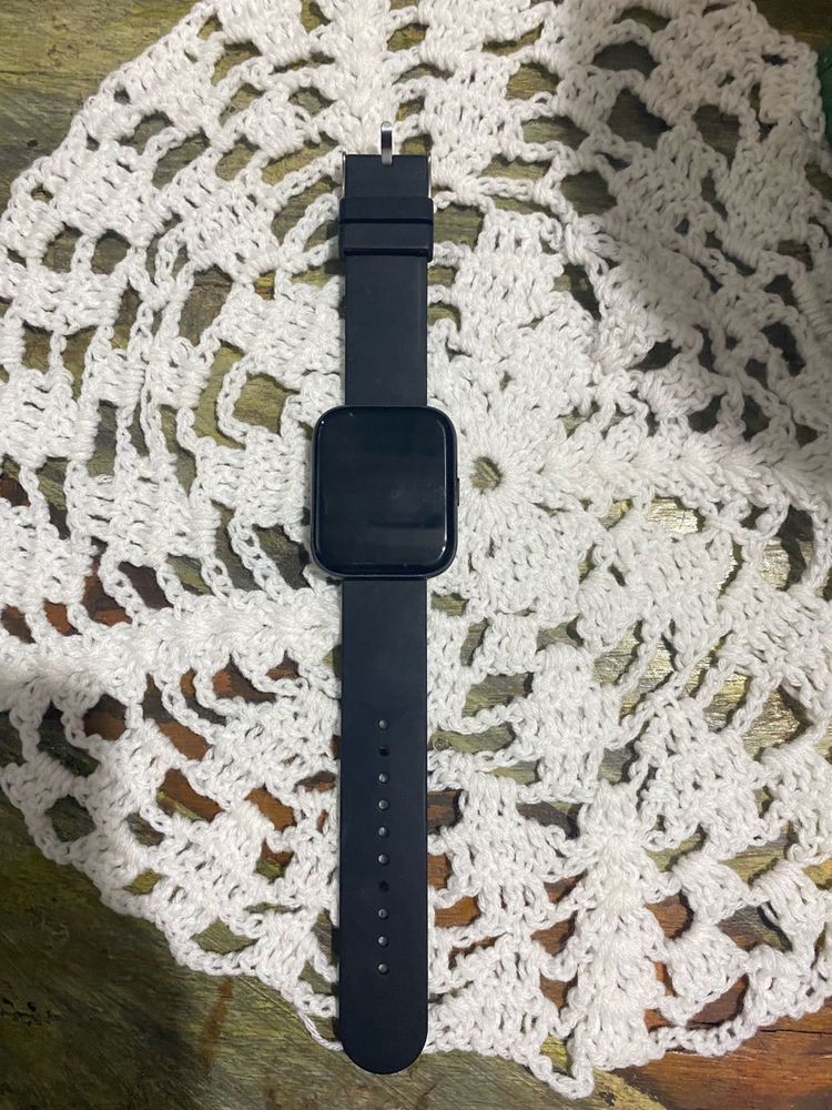 firebolt Black Smart Watch with charger