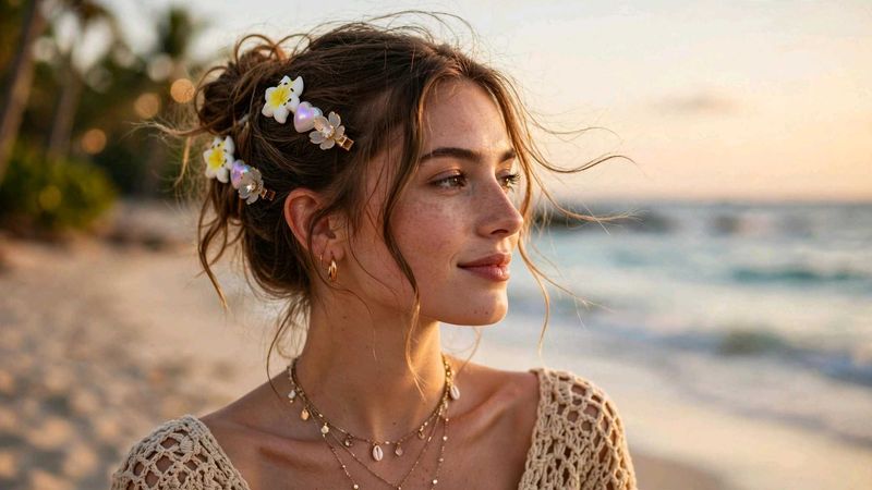 Boho Flower Hair Clips
