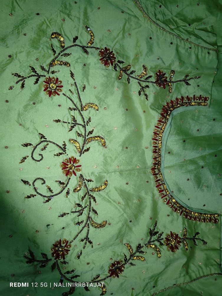 Embroidered Silk Blouse